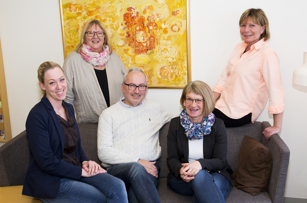 Malin Jönsson, Gunnel Andersson, Anders Lundqvist, Birgitta Götesson och Birgitta Landin. Foto: Fredrik Persson