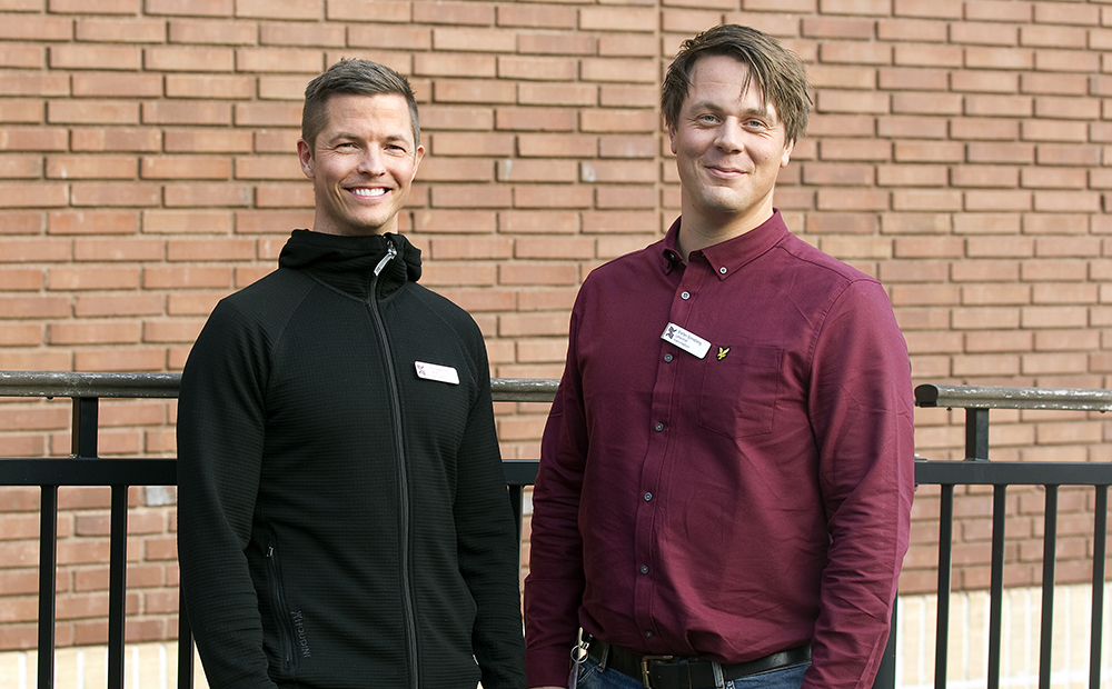 Fredrik Hagerman och Stefan Soneberg, ST-läkare som gått den ST-ledarskapsutbildning som erbjuds i Region Gävleborg. Foto: Pernilla Wahlman