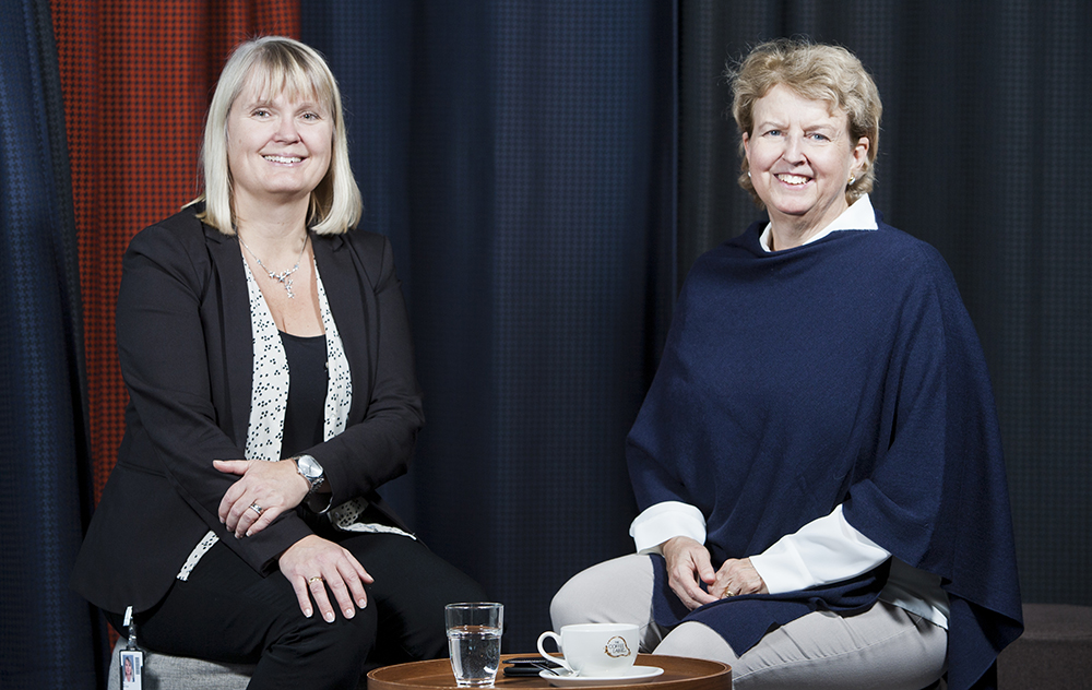 Cecilia Karlsson och Anna Maria Langkilde arbetar båda inom forskning och utveckling av nya diabetesläkemedel på AstraZeneca i Göteborg.