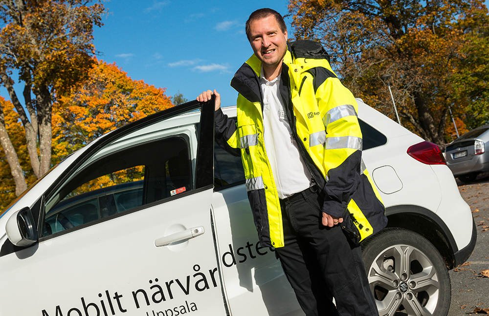 Mattias Taflin, verksamhetschef för mobila närvårdsteamet. Foto: Dan Pettersson, DP-Bild
