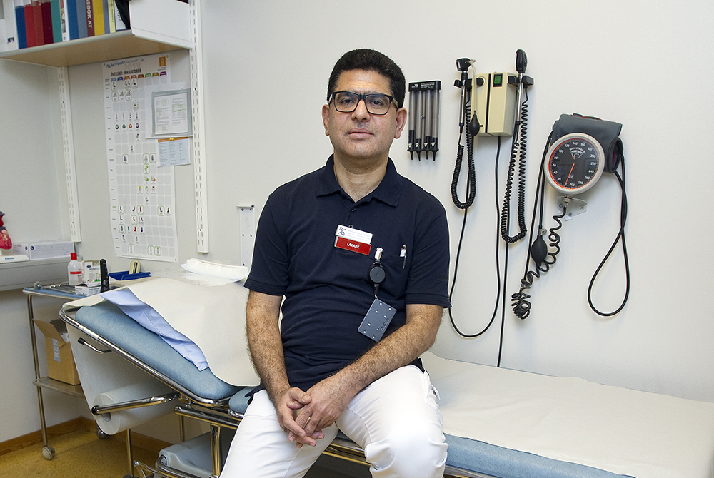 Mohammad Al-Chalabi, specialist i allmänmedicin, Din Hälsocentral Hofors. Foto: Pernilla Wahlman