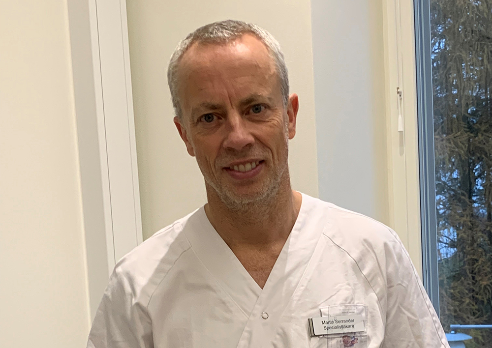 Martin Serrander, överläkare inom internmedicin, kardiologi och klinisk fysiologi vid Nyköpings lasarett.
