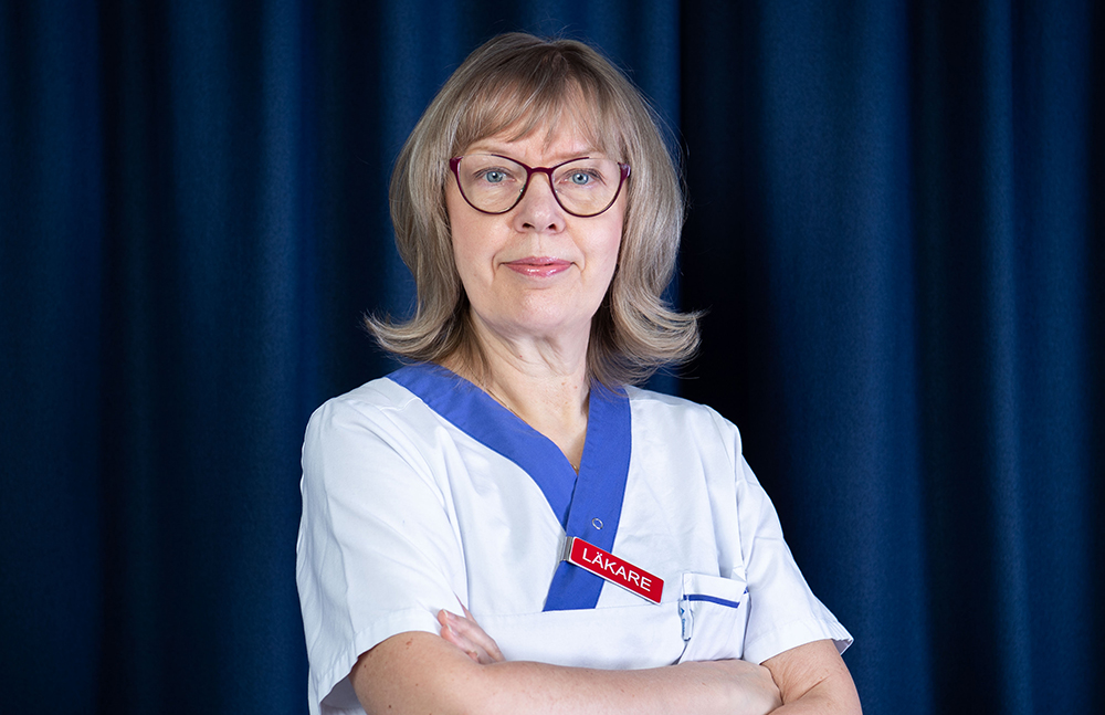 Marina Tuutma, specialistläkare i allmänmedicin och ordförande i Svenska Distriktsläkarföreningen. Foto: Emma Wallskog / BILDBYRÅN